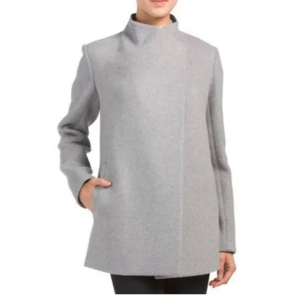 Theory Wool and Cashmere Wrap Pea Coat